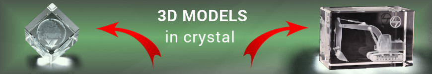 Models 3d in crystal