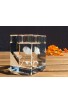 Crystal candle holder 60*60*80 (2.4*2.4*3.1") - with a 3D rose