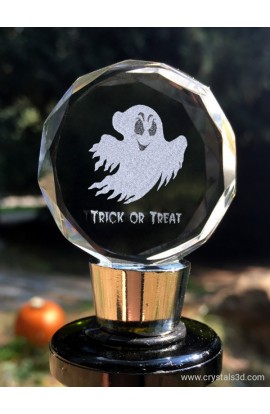 Crystal wine stopper for Halloween 40*40 (1.6*1.6") - ghost