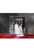 Crystal cuboid 50*50*80 (2.0*2.0*3.1") - Christmas snowman project