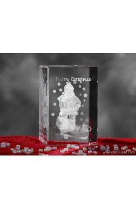 Crystal cuboid 50*50*80 (2.0*2.0*3.1") - Christmas Santa project