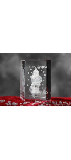 Crystal cuboid 50*50*80 (2.0*2.0*3.1") - Christmas Santa project