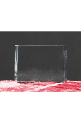 A crystal frame (plaque) 70*100*30 (2.8*3.9*1.2")
