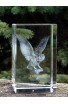 Crystal cube 50*50*80 (2*2*3.15") - 3D owl