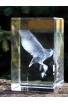Crystal cube 50*50*80 (2*2*3.15") - 3D owl