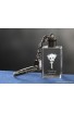 Crystal key ring (LED light) 20*30*15 (0.8*1.9*0.6") - with 3D flowers