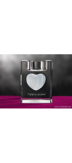 Kryształoway świecznik 60*60*80 - projekt 3D