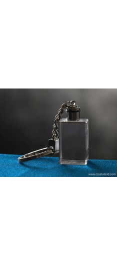 Kryształowy breloczek (gałka, niebieskie światło) 20*15*30