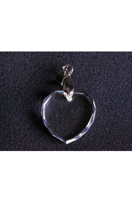 Crystal pendant (heart) 20*20*6 (0.8*0.8*0.2")