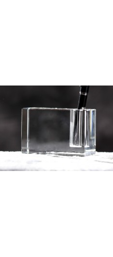 Crystal pen holder 110*70*40 (4.3*2.8*1.6")