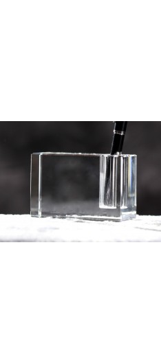 Crystal pen holder 110*70*40 (4.3*2.8*1.6")